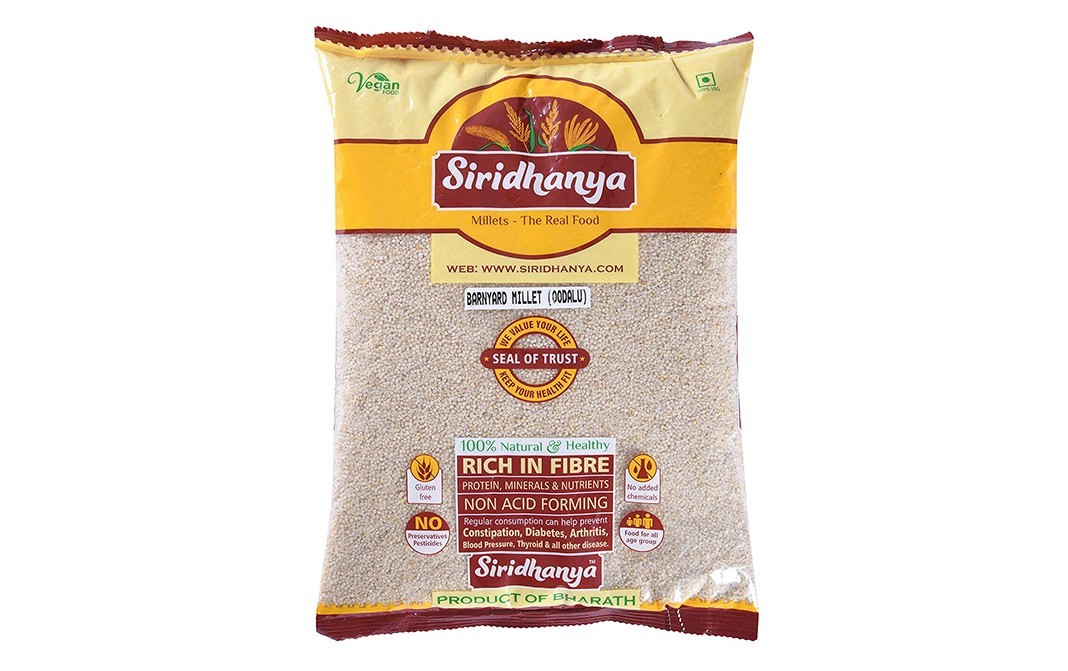 Siridhanya Barnyard Millet (Oodalu)    Pack  1 kilogram